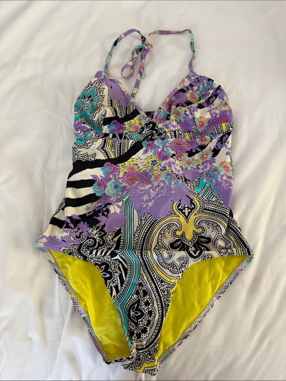 Etro Floral Paisley One-Piece Swimsuit
